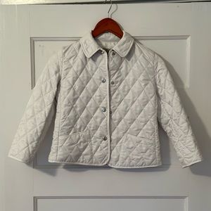 Burberry London Quilted Jacket Size 8y White